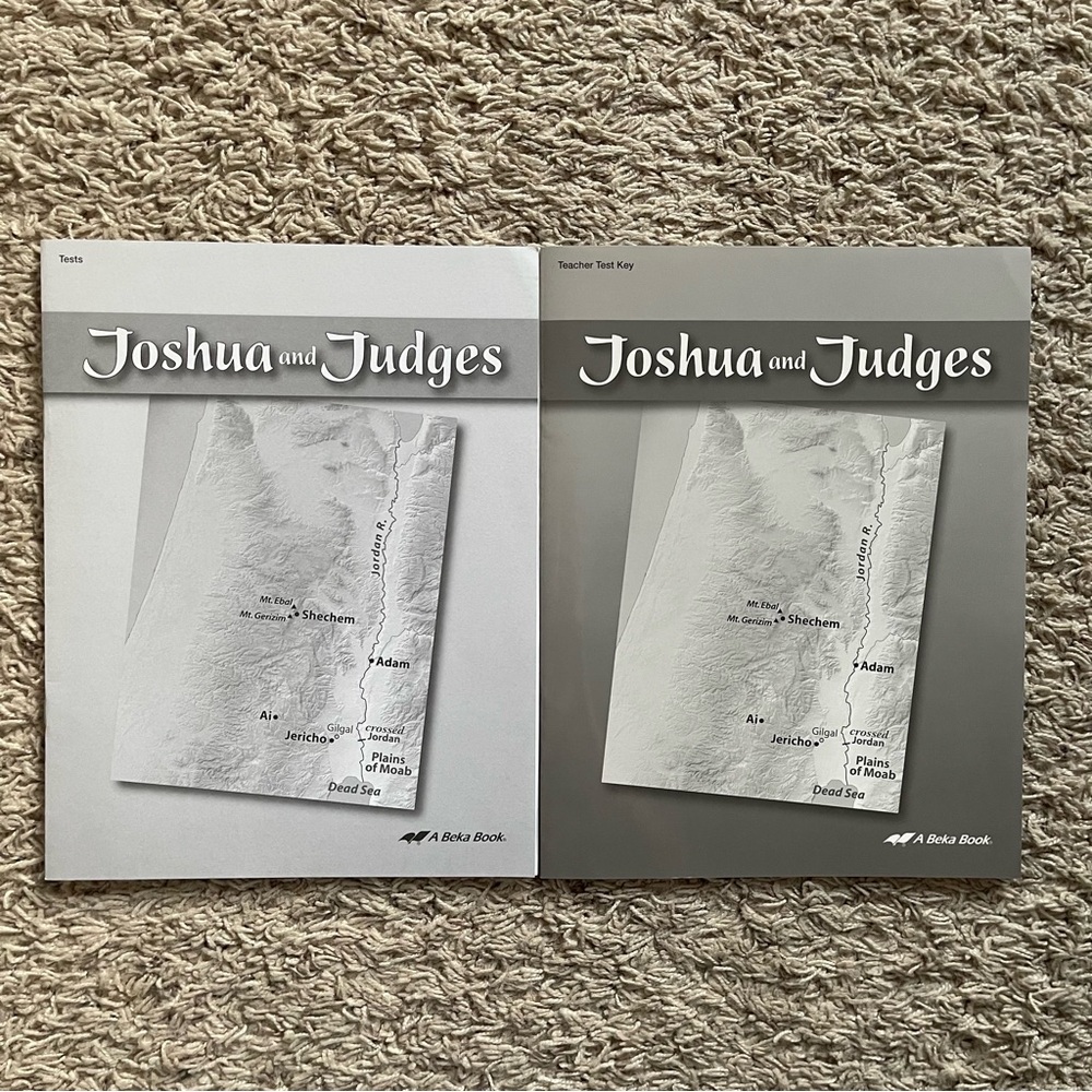 Abeka Homeschool Joshua and Judges Tests/Teacher Test Key Books
